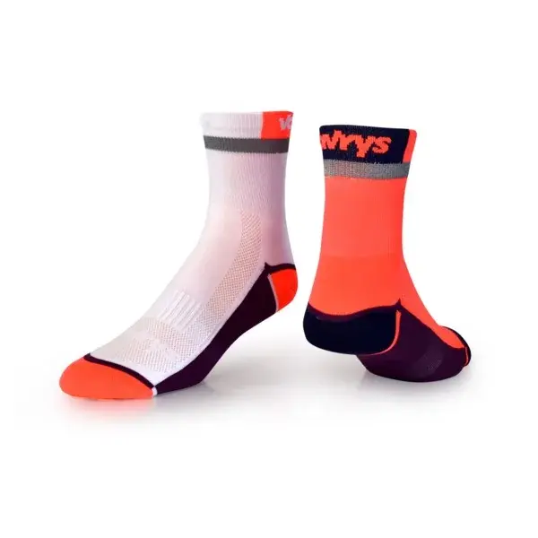 Vavrys Sokken Vavrys Trek Cyklo 2-pack oranje-wit