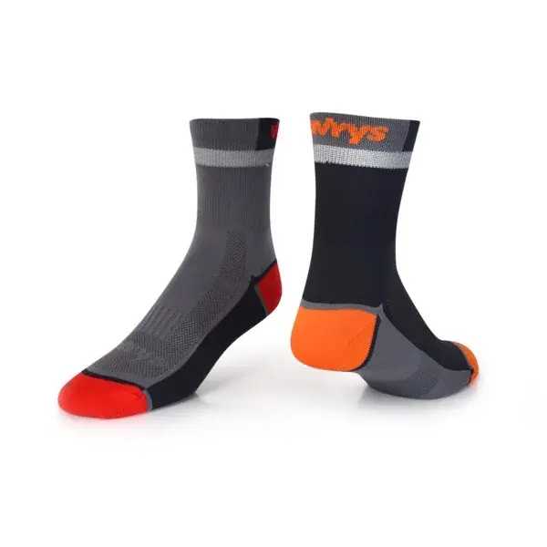Vavrys Sokken Vavrys Trek Cyklo 2-pack grijs