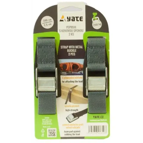 Yate Spanband Yate met metalen gesp 2,5x300cm -2st.