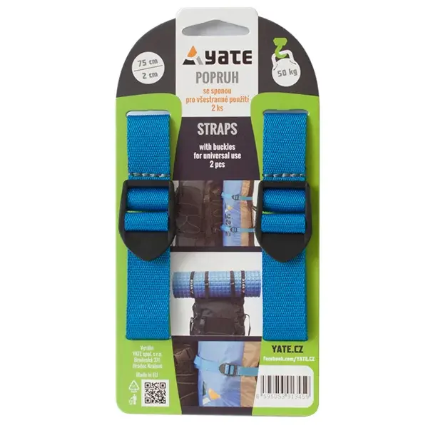 Yate Spanband Yate met gesp 2x75 cm - 2 st.