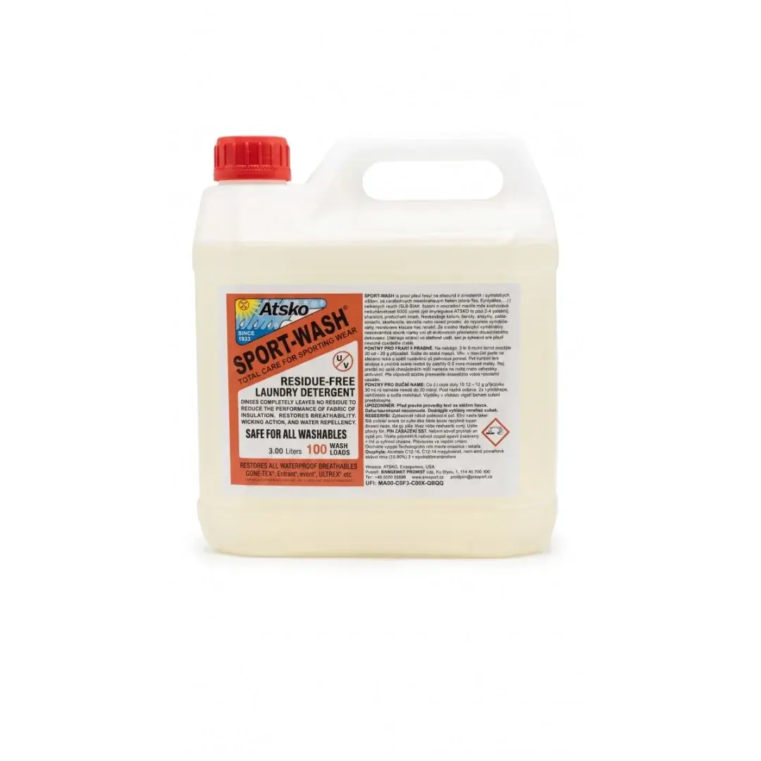 Atsko Wasmiddel Atsko SPORT WASH jerrycan 3000ml / 100 doseringen