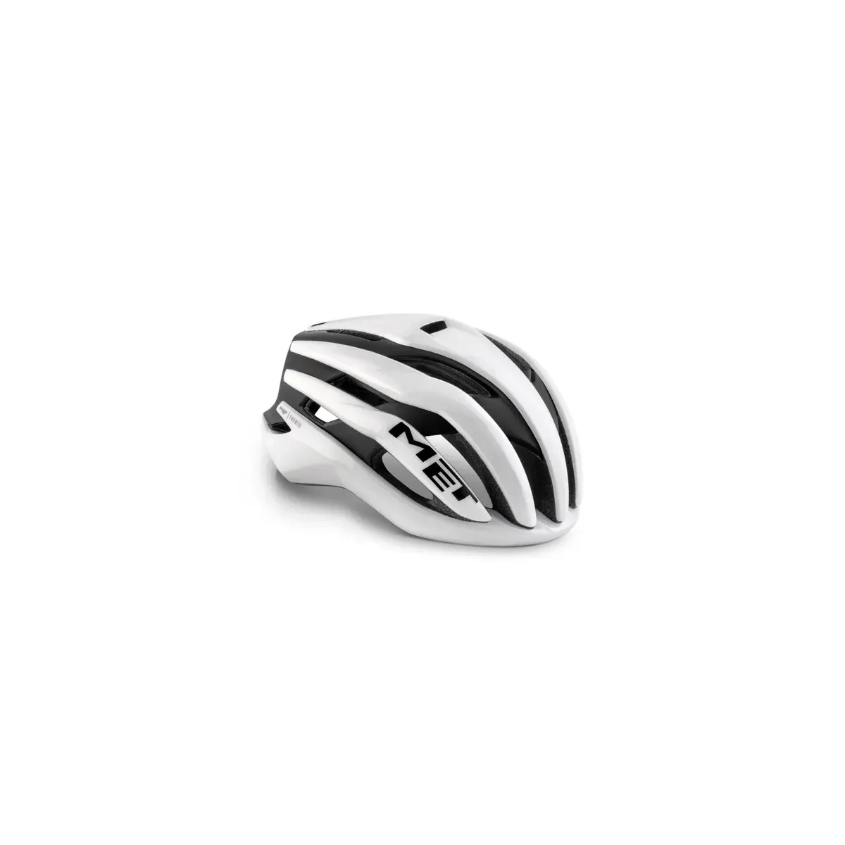 MET Racefietshelm MET Trenta MIPS wit/zwart mat/glanzend