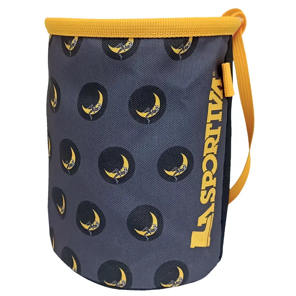 La Sportiva Pofzak La Sportiva Climbing On The Moon carbon/giallo