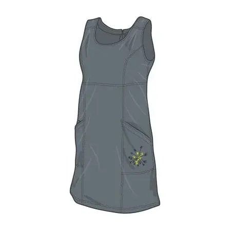 Warmpeace Jurk Warmpeace Friday Better blue grey