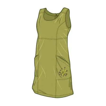 Warmpeace Jurk Warmpeace Friday Better oasis green