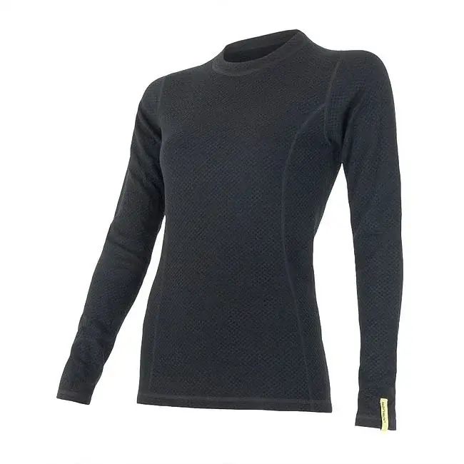 Sensor Dames functioneel shirt met lange mouwen Sensor Merino DF zwart