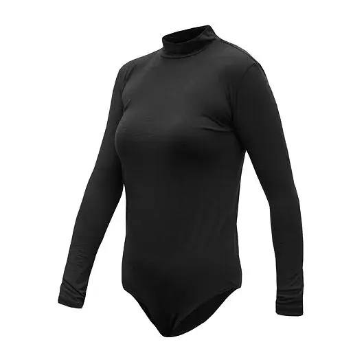 Dames body met lange mouwen Sensor Merino Air zwart