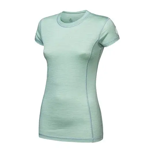 Sensor Dames shirt met korte mouwen Sensor Merino Air basil green