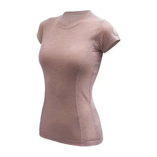 Sensor Dames shirt met korte mouwen Sensor Merino Air dusty pink