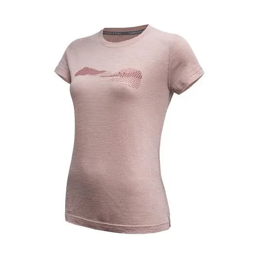 Sensor Dames shirt met korte mouwen Sensor Merino Air HILLS dusty pink