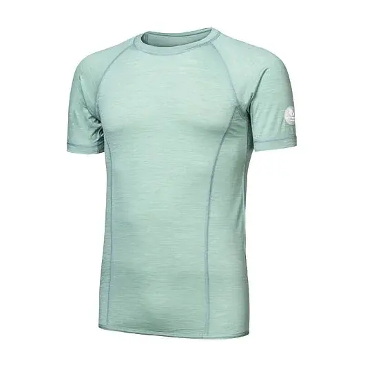 Sensor Heren shirt met korte mouwen Sensor Merino Air basil green