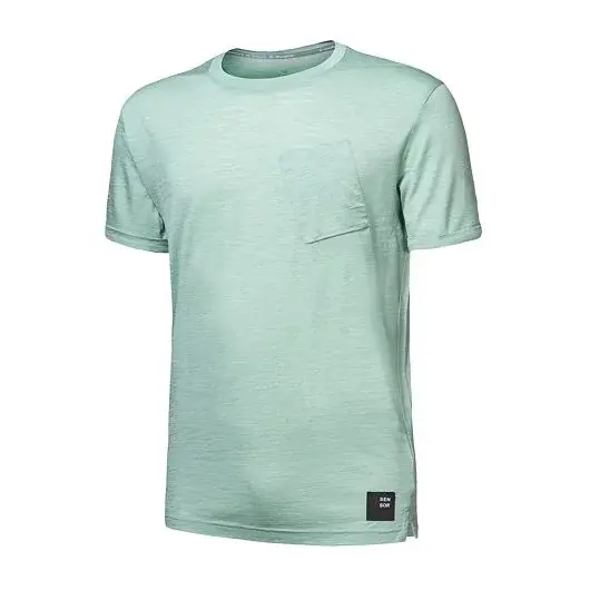 Sensor Heren shirt met korte mouwen Sensor Merino Air traveller basil green