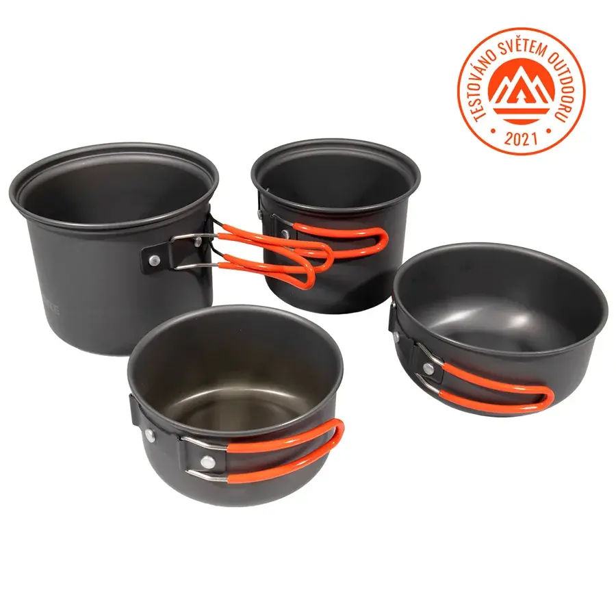 Yate Kookset Yate Summit 4 Pan 1,5L, 1L + deksel 0,75L, 0,5L