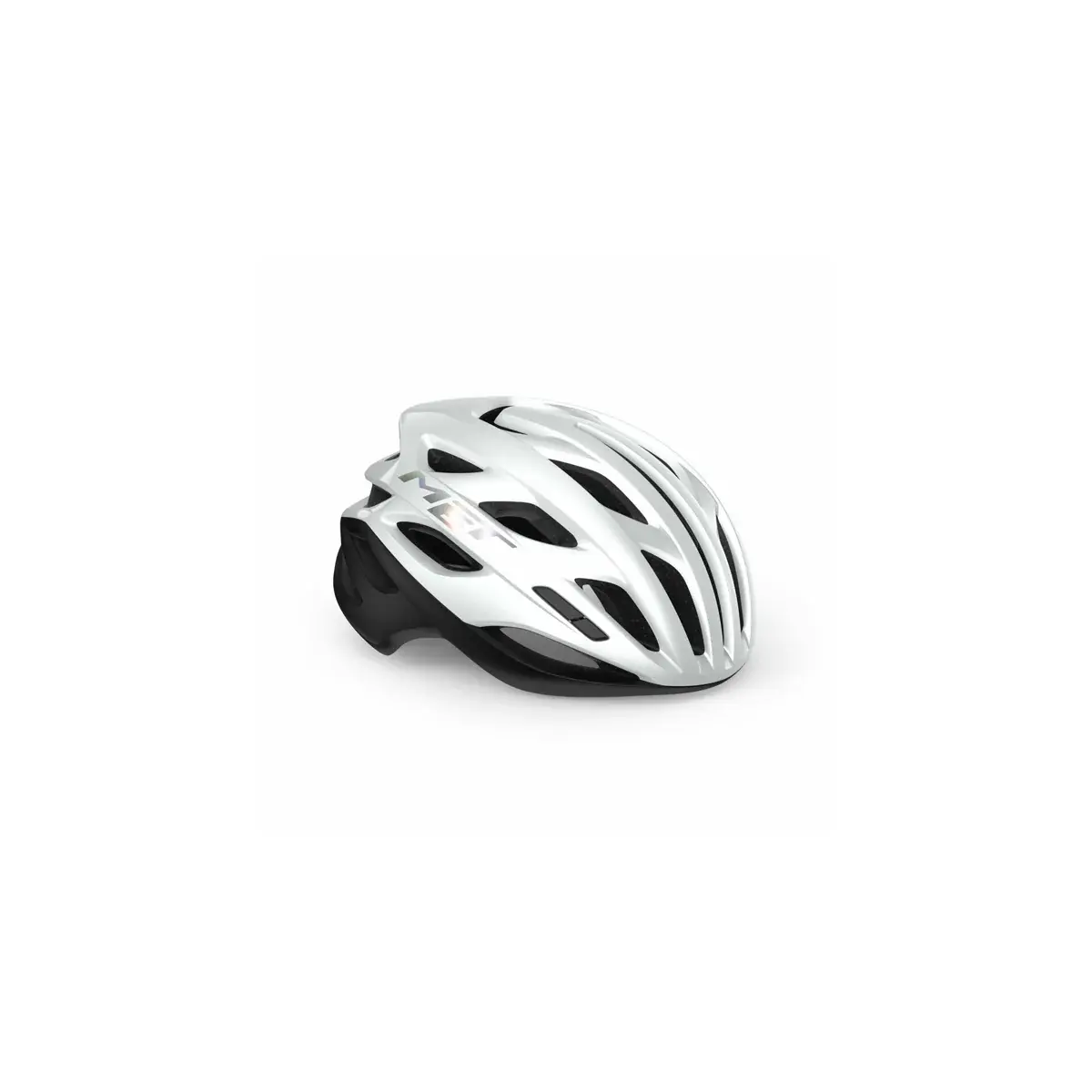 Racefietshelm MET Estro MIPS wit holographic glanzend