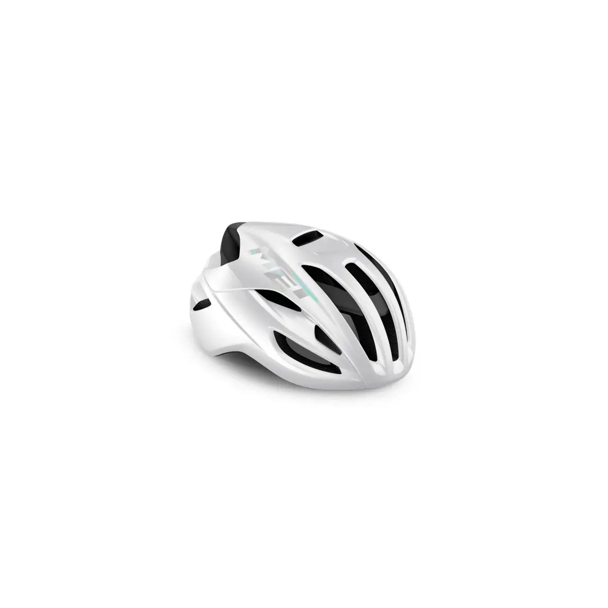 Racefietshelm MET Rivale MIPS wit holographic glanzend