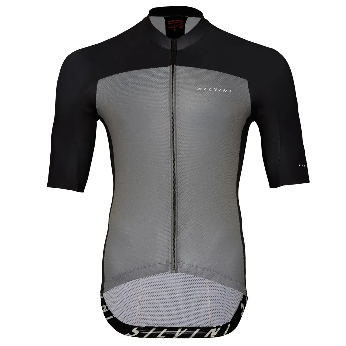 Silvini Heren sportshirt Silvini MD1604 Stelvio black-ruby