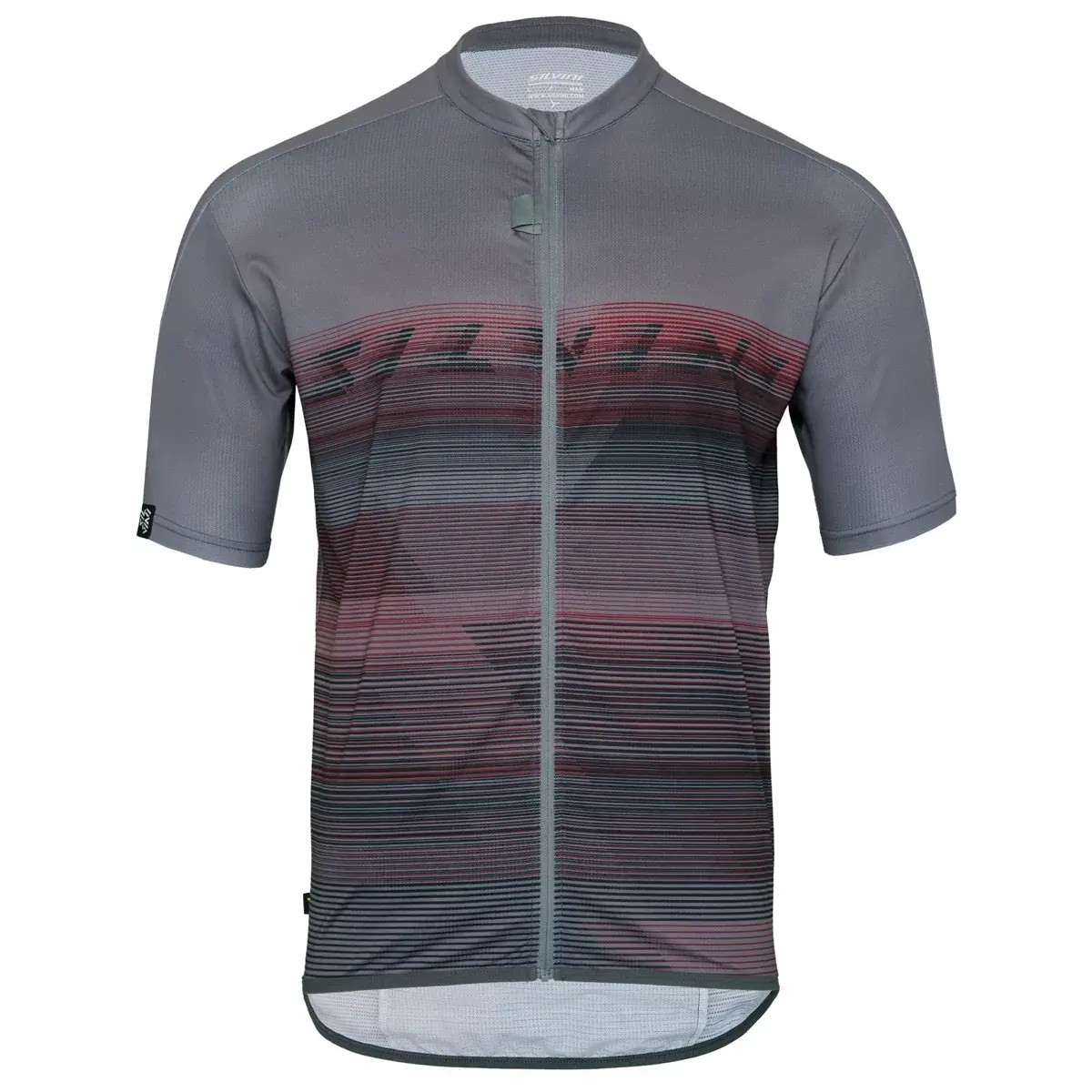 Heren sportshirt Silvini MD1645 Turano grey-merlot