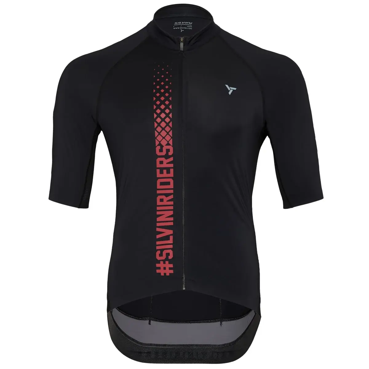 Heren sportshirt Silvini MD2424 Mazzano black-grey