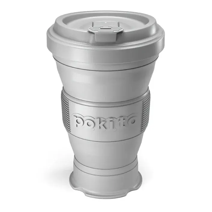 Pokito Vouwbeker Pokito 3v1 475ml Cool grey