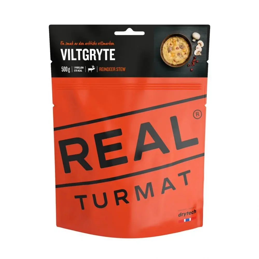 REAL Turmat Rendiervlees met veenbessen REAL Turmat 500 g