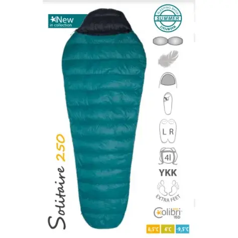 Warmpeace Slaapzak Warmpeace Solitaire 250 Extra Feet