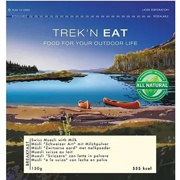 Trek´n Eat Trekkingmaaltijd Trek´n Eat Zwitserse muesli met melk (150 g, 576 kcal)
