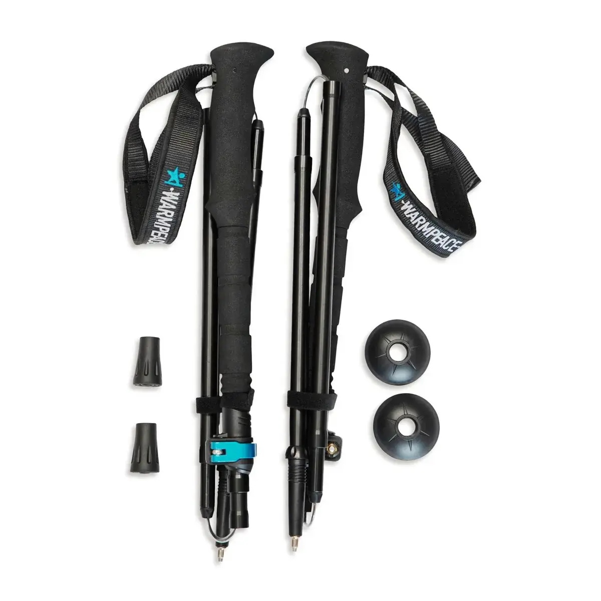 Warmpeace Wandelstokken Warmpeace Ridgewalk black/blue