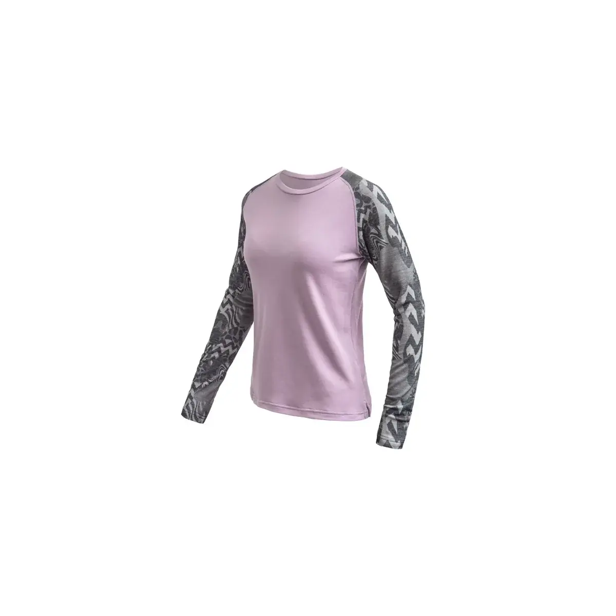 Sensor Shirt Sensor MERINO BLEND IMPRESS mystic violet/zebra