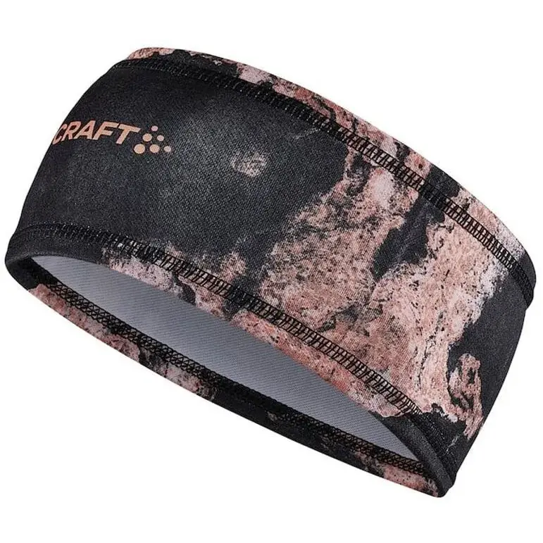 Craft Unisex functionele hoofdband Craft Core Essence Jersey zwart-roze UNI
