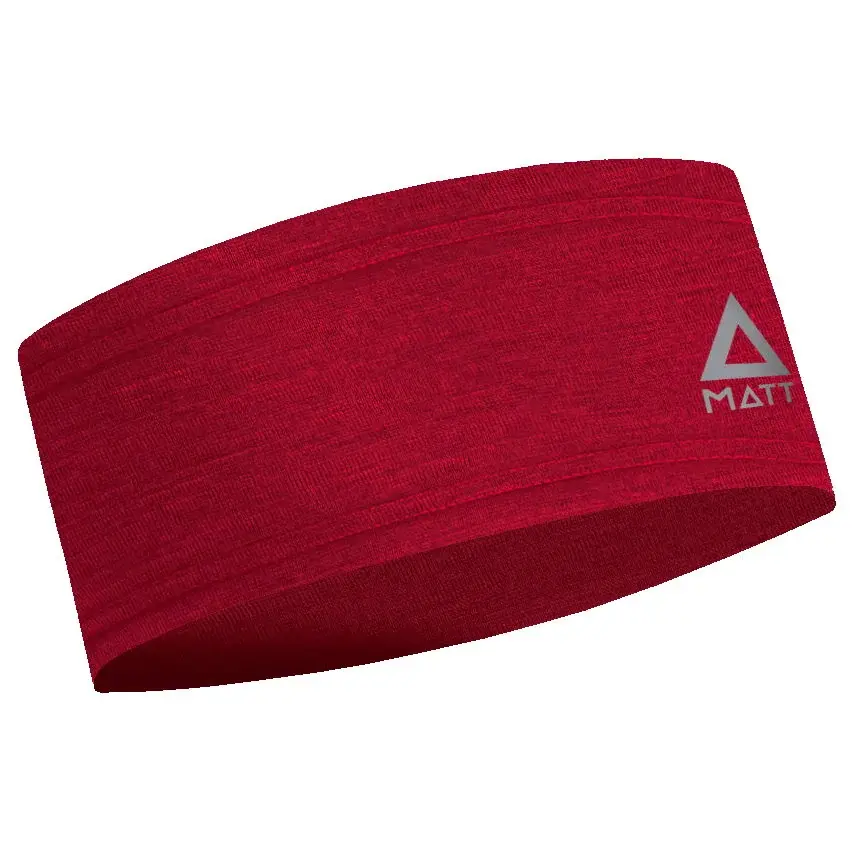 MATT Unisex hoofdband MATT Merino Headband Uni red