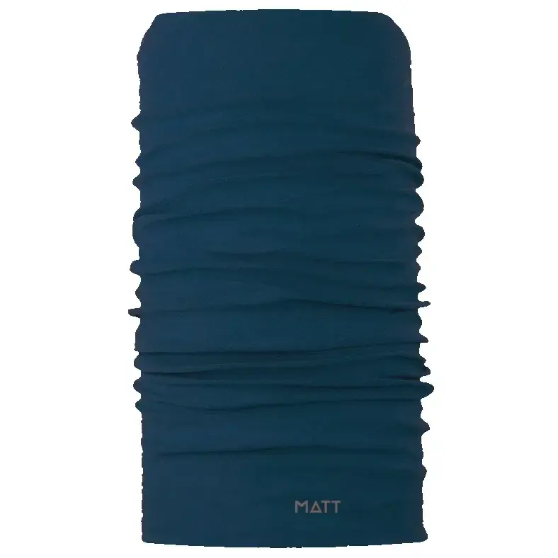 Unisex nekwarmer MATT Wool Scarf l-petrol