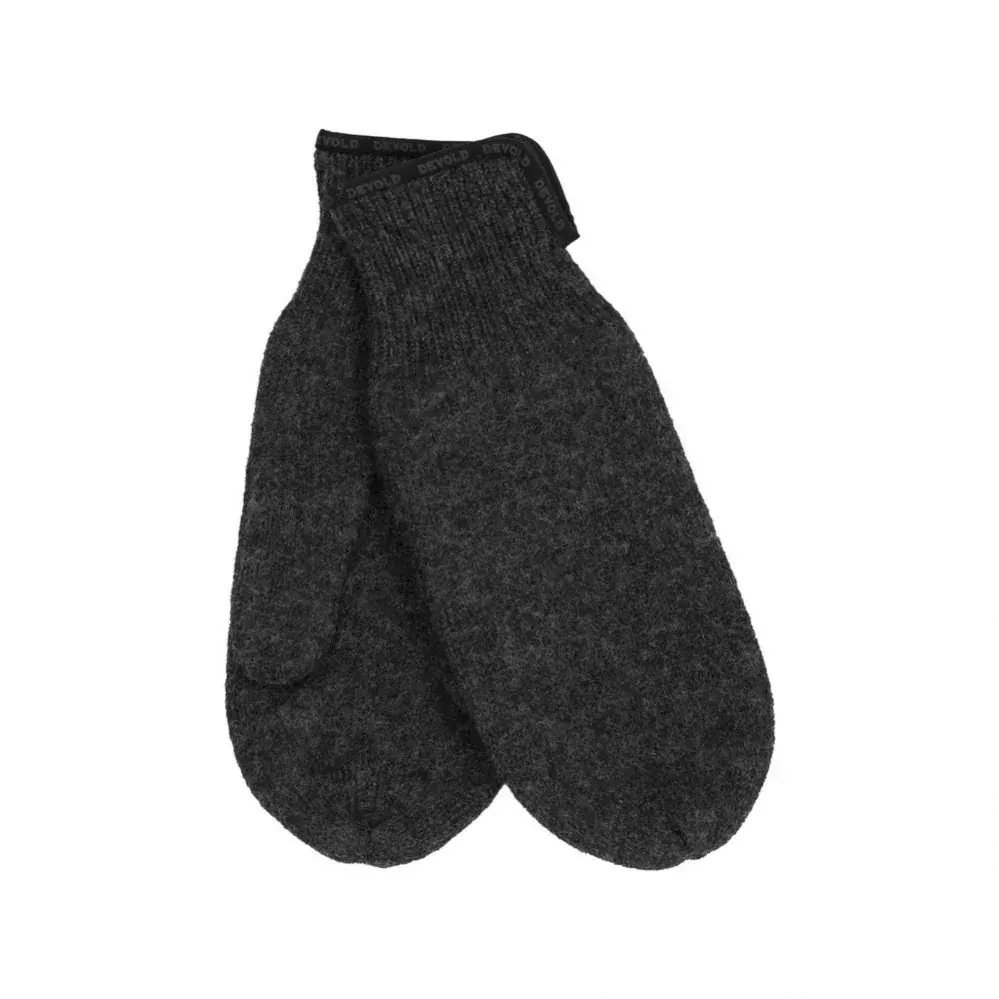 Devold Unisex handschoenen Devold Wool Mitten zwart