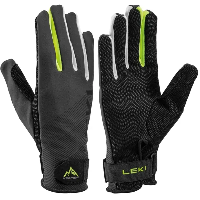 Leki Unisex handschoenen Leki Guide charcoal-neon yellow-white