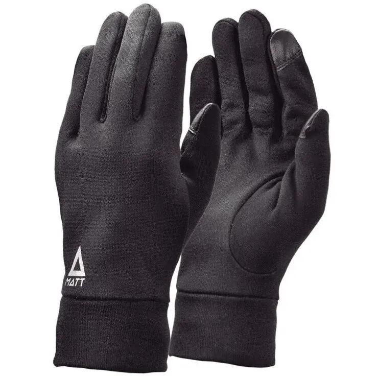 MATT Unisex hardloophandschoenen MATT Warmstretch Gloves black