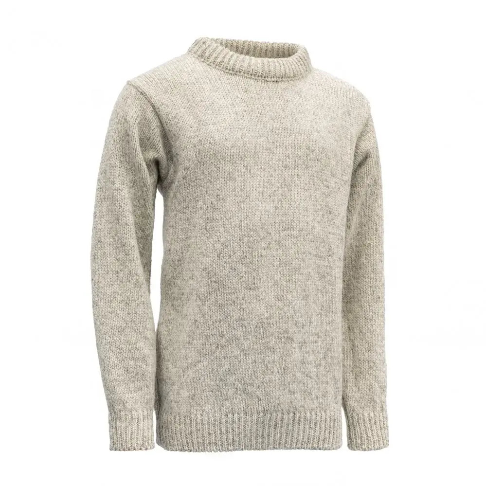 Devold Unisex wandeltrui Devold Nansen Wool Sweater Grey Melange