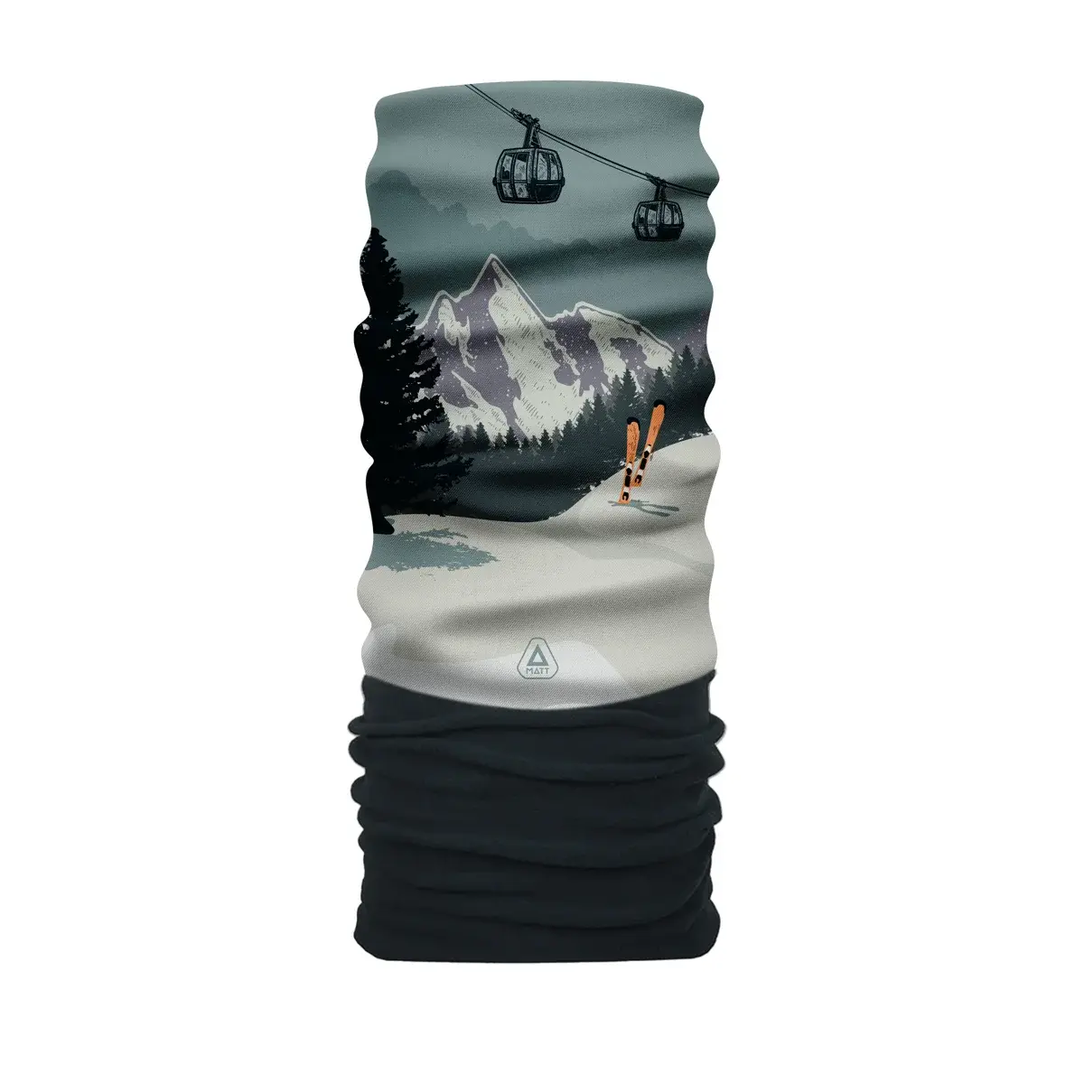 Multifunctionele doek MATT Scarf Coolmax Pol. Skis