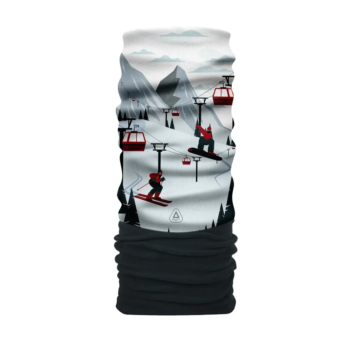 Multifunctionele doek MATT Scarf Coolmax Pol. Snowy