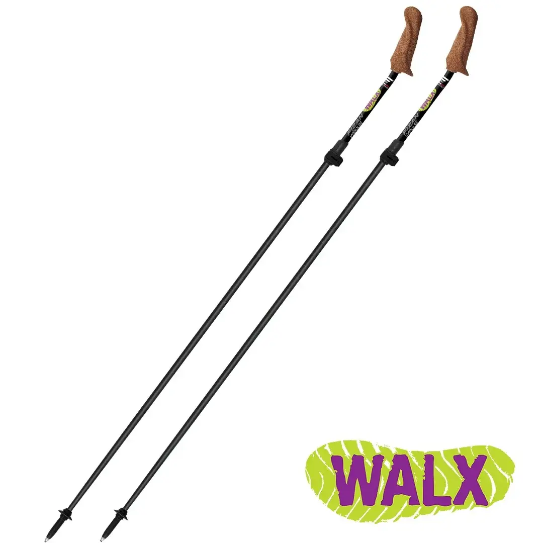 FIZAN Wandelstokken Fizan Walx Pro zwart 117-130cm