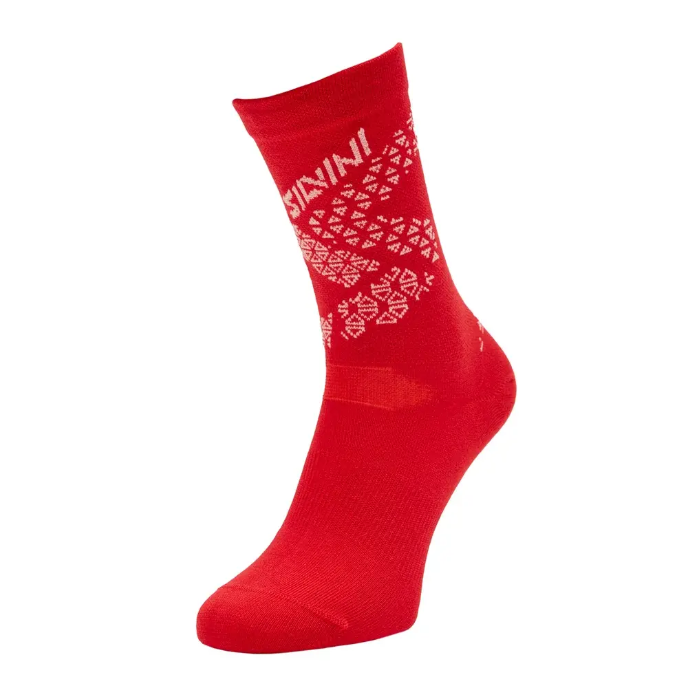 Silvini Hoge fietssokken Silvini Bardiga ruby-pink