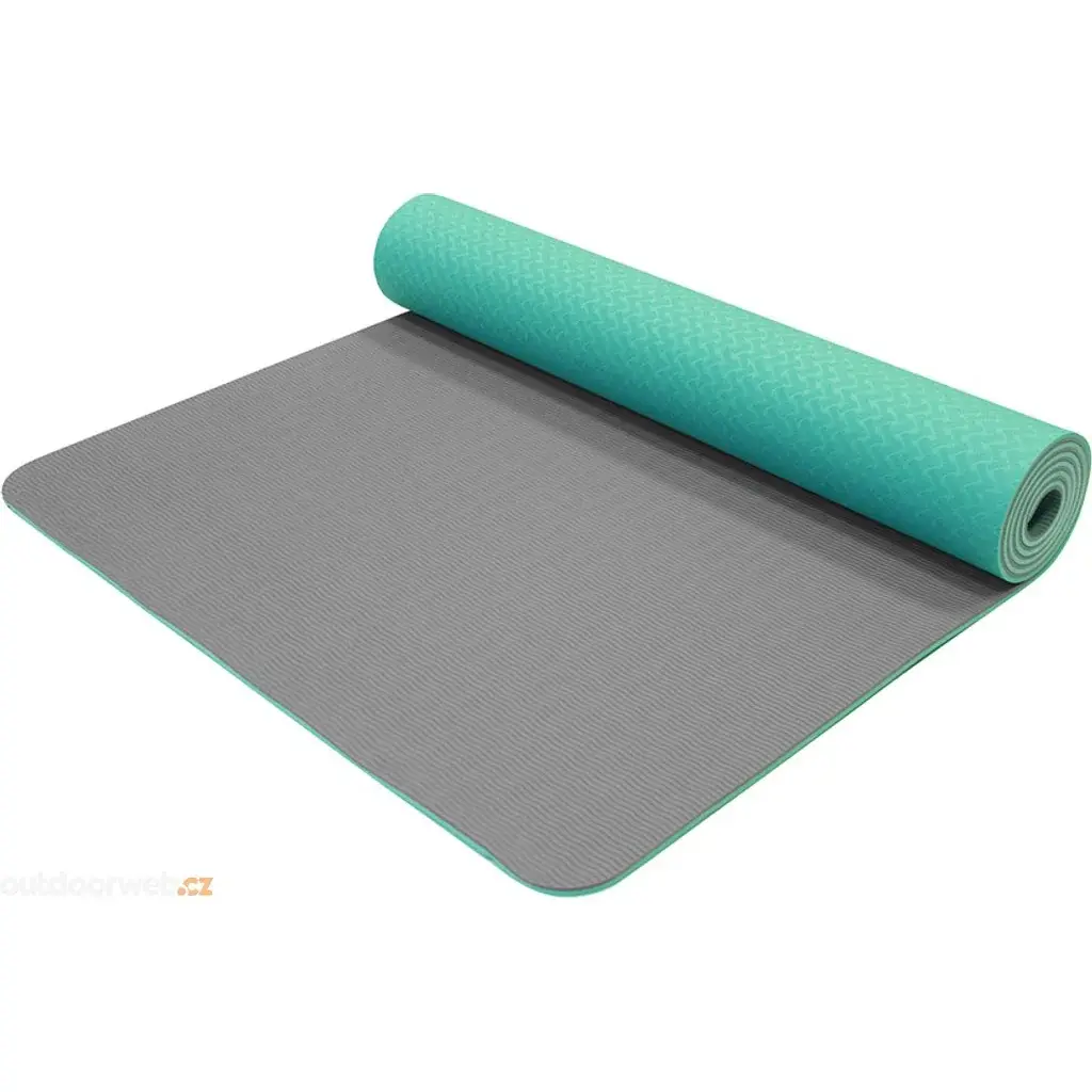 Yate Yogamat Yate Tweelaags TPE- antislip oppervlak, turquoise/grijs 1730x610x6 mm