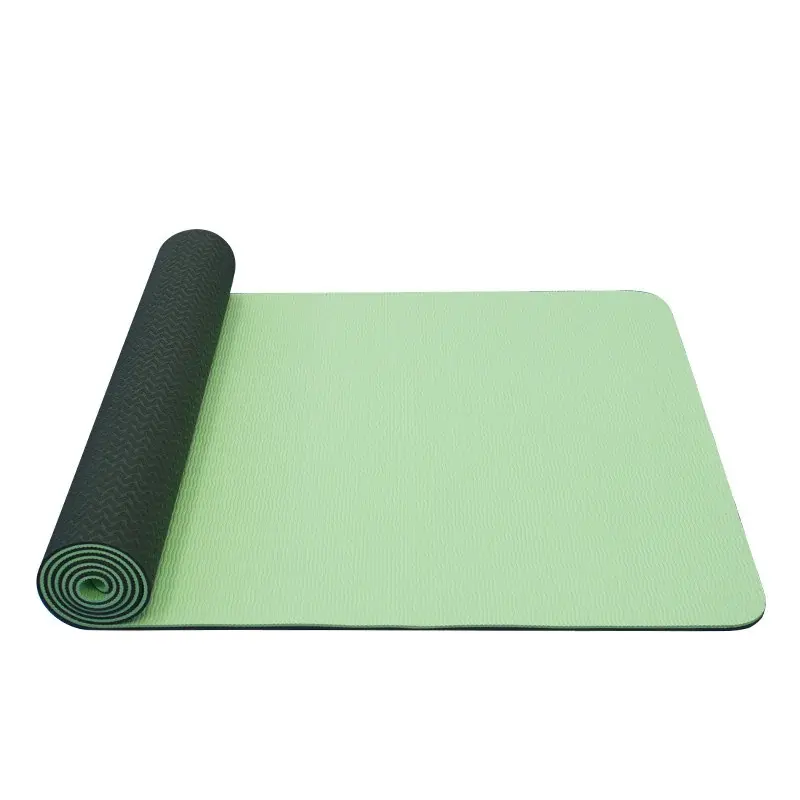 Yate Yogamat Yate Tweelaags TPE- antislip oppervlak, groen/grijs 1730x610x6 mm