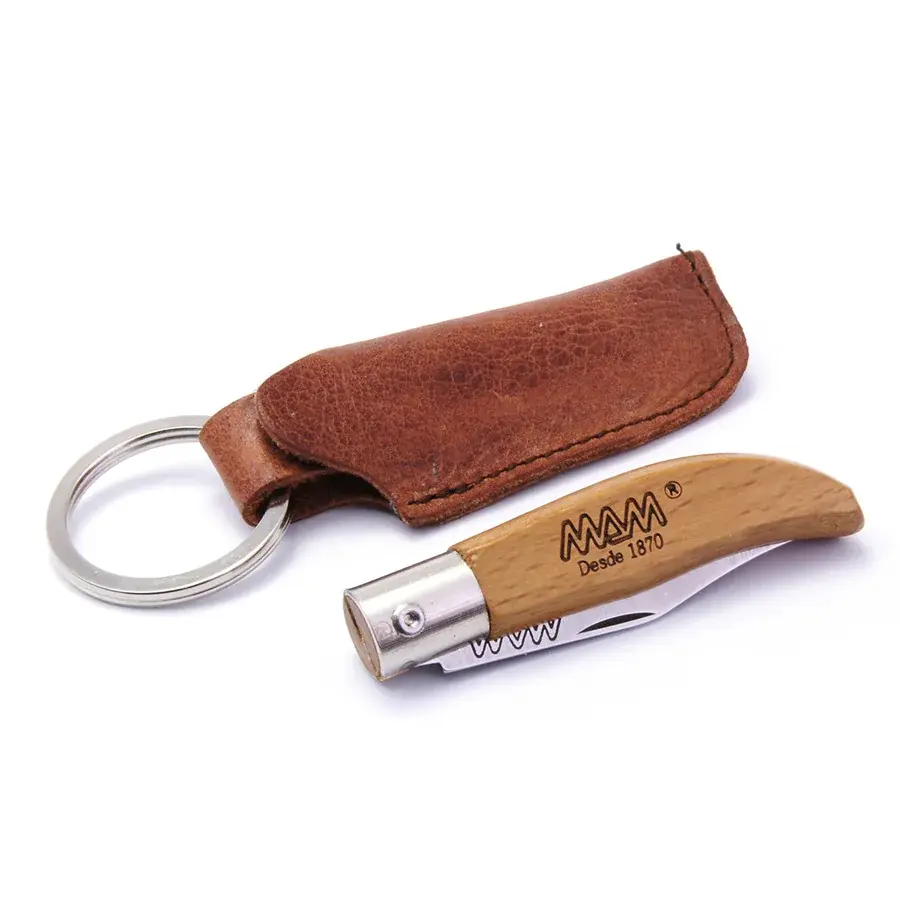 MAM Zakmes met sleutelhanger en etui MAM Ibérica 2001 4,5 cm beuk