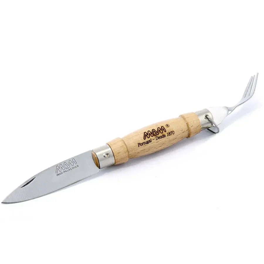MAM Zakmes met vork MAM Traditional 2020 6,1 cm beuk