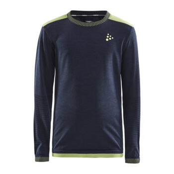 Kinder-T-shirt CRAFT Fuseknit Comfort donkerblauw, Craft
